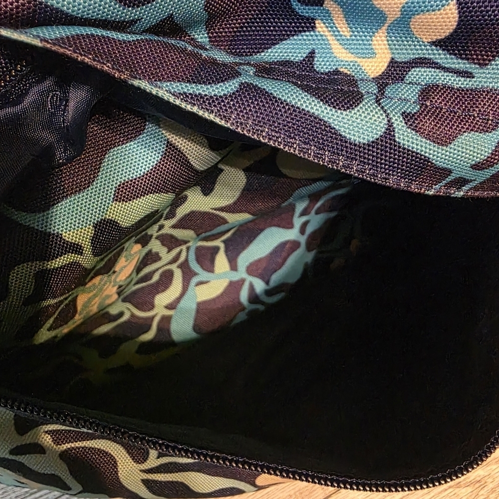 Vera Bradley Blue and Green Floral Backpack - Picture 5 of 6
